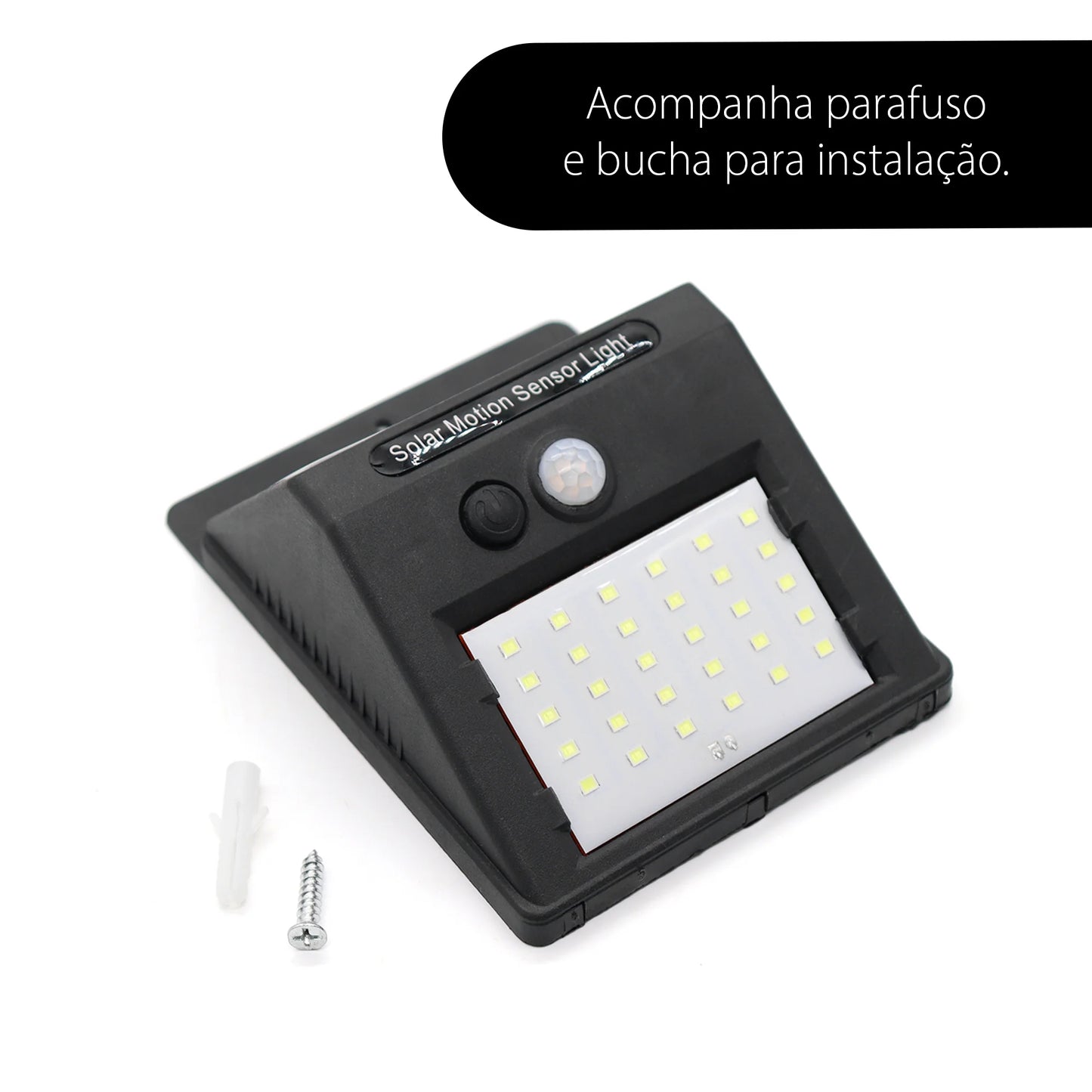 Luminaria Solar de 30 LEDs con Sensor de Presencia - Faro Beacon para Iluminación Exterior