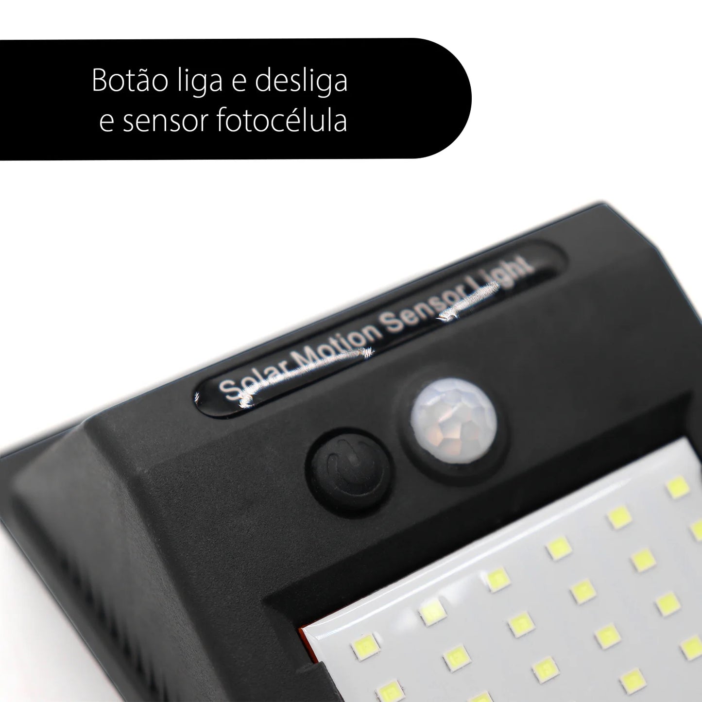 Luminaria Solar de 30 LEDs con Sensor de Presencia - Faro Beacon para Iluminación Exterior