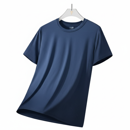 Camiseta CHRLCK Hombre Running Secado Rápido Transpirable Senderismo Pesca Suave Elástica Deportes al Aire Libre Manga Corta