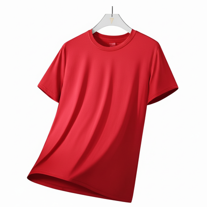 Camiseta CHRLCK Hombre Running Secado Rápido Transpirable Senderismo Pesca Suave Elástica Deportes al Aire Libre Manga Corta