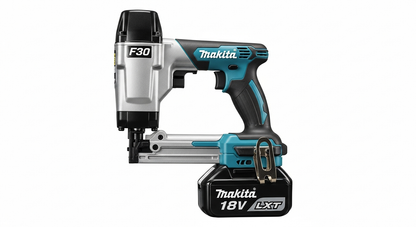 Pistola de Grampo para Clavos Rectos Makita F30 Inalámbrica 18V de Impacto para Madera y Construcción
