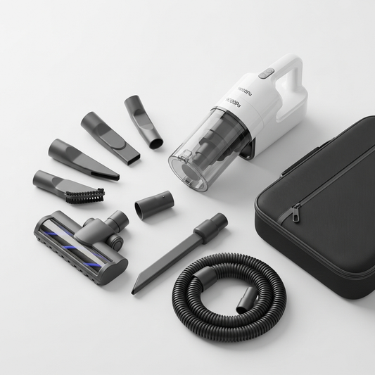 Aspiradora de Auto Inalámbrica 9000Pa USB 1200mAh Portátil Limpiadora Húmeda/Seca Mini Hogar Coche