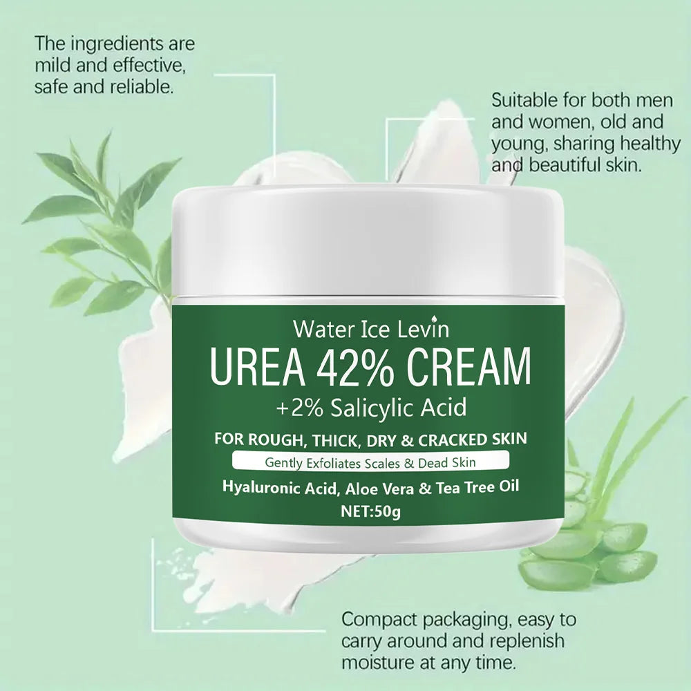 Crema Urea 42% + Ácido Salicílico 2% Hidratante Pies Manos Profundo Nutritivo Reparador Grietas 50g