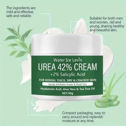 Crema Urea 42% + Ácido Salicílico 2% Hidratante Pies Manos Profundo Nutritivo Reparador Grietas 50g