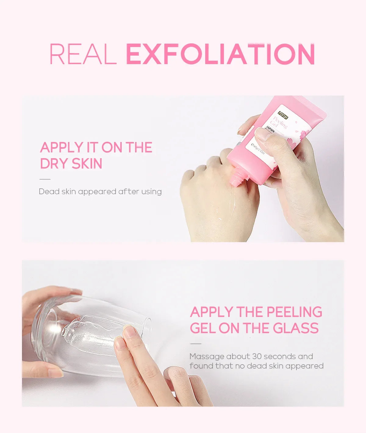 Gel Exfoliante Sakura Limpieza Profunda Rostro Blanqueador Hidratante Reparador Esfoliante Facial 60g | Cuidado Coreano