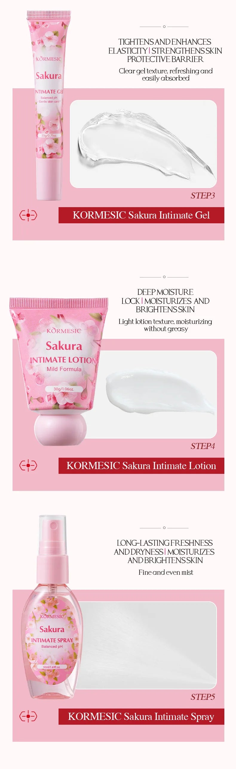 ¡Kit Cuidado Íntimo Sakura 5 Piezas – Higiene suave y fresca para mujeres!
Incluye: Líquido limpiador zona privada, esencia, gel, loción y spray. Fórmula gentil que limpia profundamente, equilibra el pH, mantiene fresc