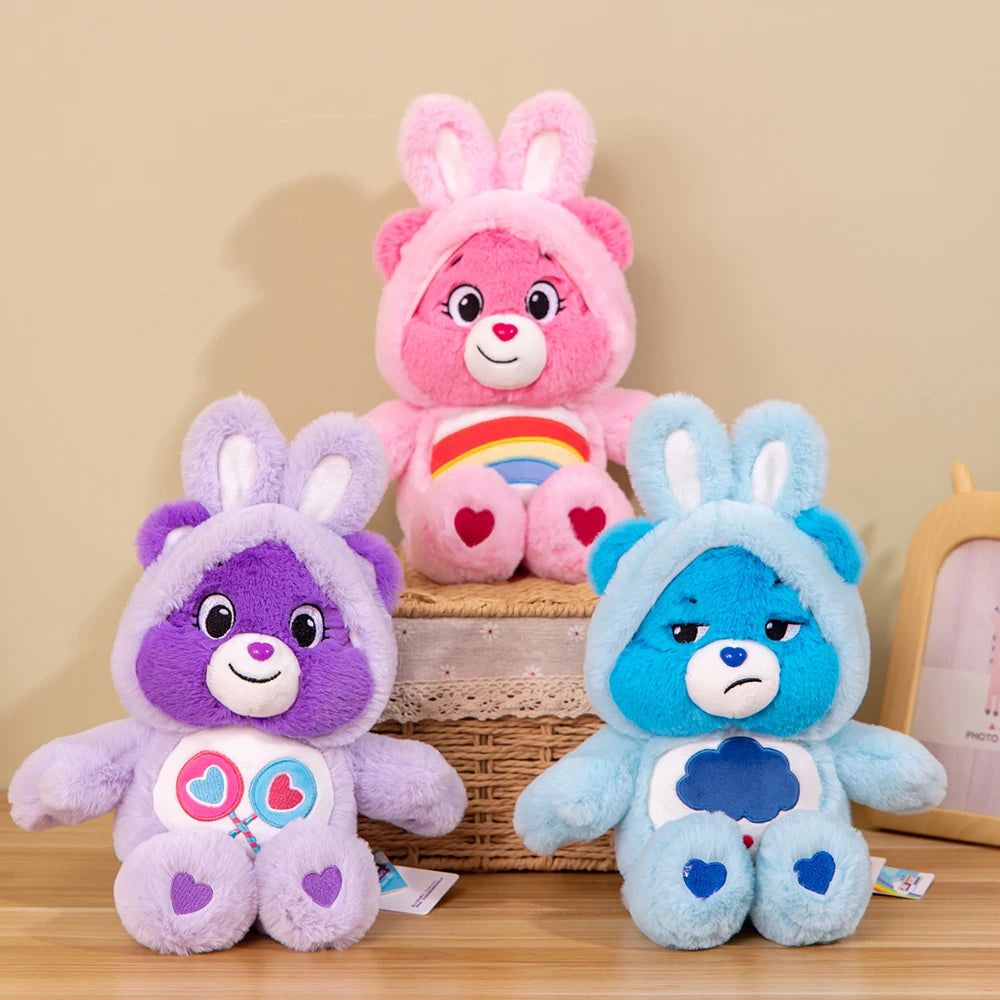 Peluches Care Bears Dibujos Animados Ositos Lindos Sombrero Conejo Niñas Niños Kawaii Peluches Muñecos Decoración Coche Hogar 30cm