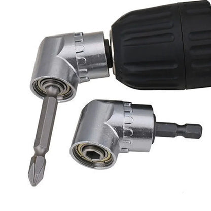 Juego de Destornilladores Magnéticos de Ángulo 105° con Adaptador, Bits Ajustables 1/4" - Herramienta para Tornillos Portátil y Precisa