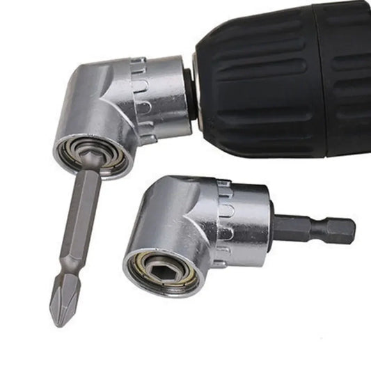 Juego de Destornilladores Magnéticos de Ángulo 105° con Adaptador, Bits Ajustables 1/4" - Herramienta para Tornillos Portátil y Precisa