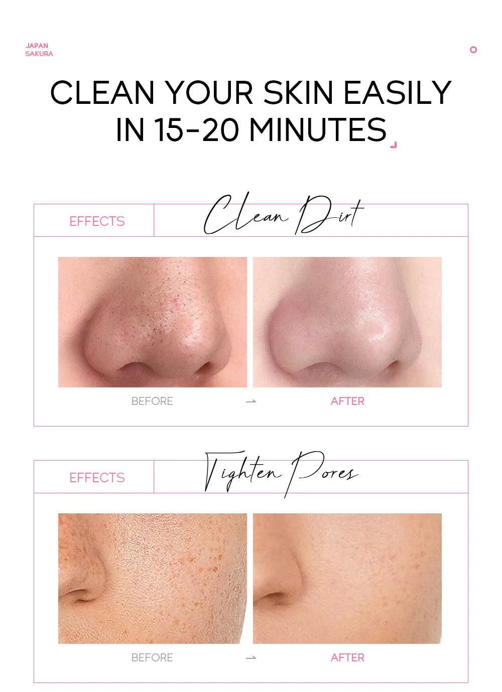 "Mascarilla Facial Peel-Off LAIKOU Oro 24K y Sakura: Antiarrugas, Aclarante y Quita Puntos Negros"