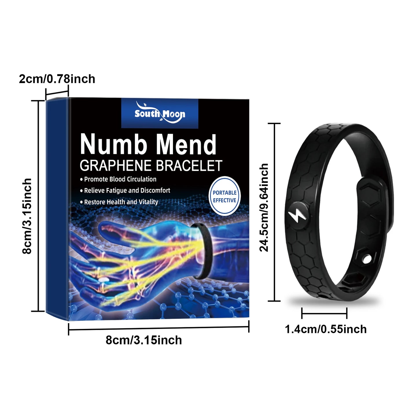 Pulsera Cuidado Corporal Alivio Suave Carga Física Ligera Portátil Estilosa Diaria Bienestar Relajante Unisex