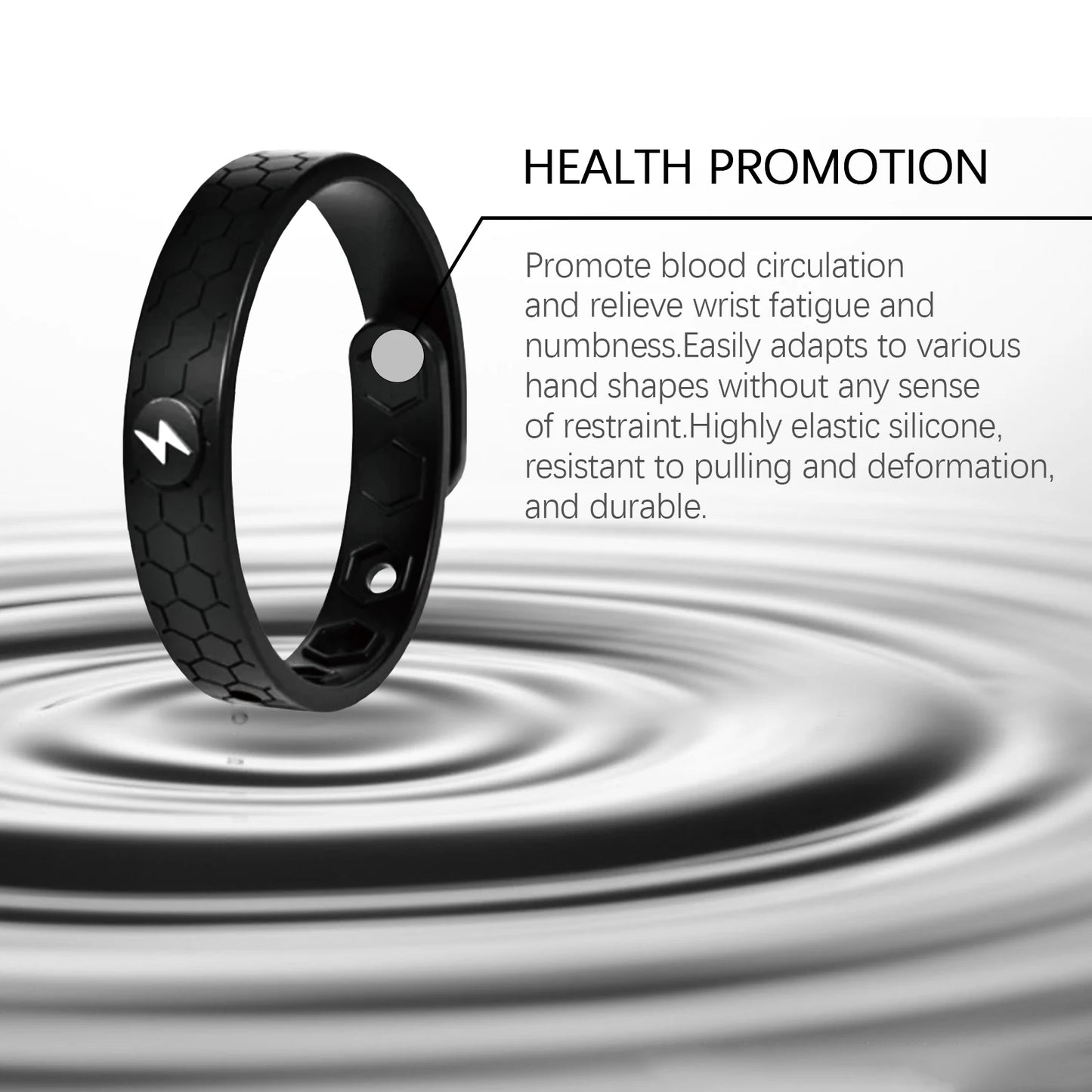 Pulsera Cuidado Corporal Alivio Suave Carga Física Ligera Portátil Estilosa Diaria Bienestar Relajante Unisex