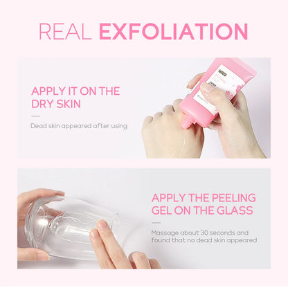 Gel Exfoliante Sakura Limpieza Profunda Rostro Blanqueador Hidratante Reparador Esfoliante Facial 60g | Cuidado Coreano