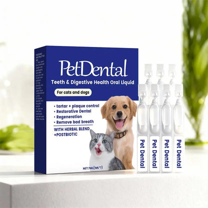 Solución Oral Cuidado Mascotas Ingredientes Herbales Suaves Salud Bucal Refrescante Cómoda Absorción Rápida Perros Gatos 100ml