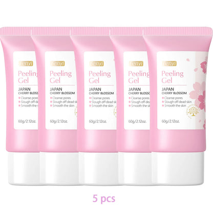 Gel Exfoliante Sakura Limpieza Profunda Rostro Blanqueador Hidratante Reparador Esfoliante Facial 60g | Cuidado Coreano