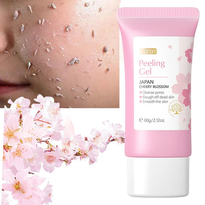 Gel Exfoliante Sakura Limpieza Profunda Rostro Blanqueador Hidratante Reparador Esfoliante Facial 60g | Cuidado Coreano