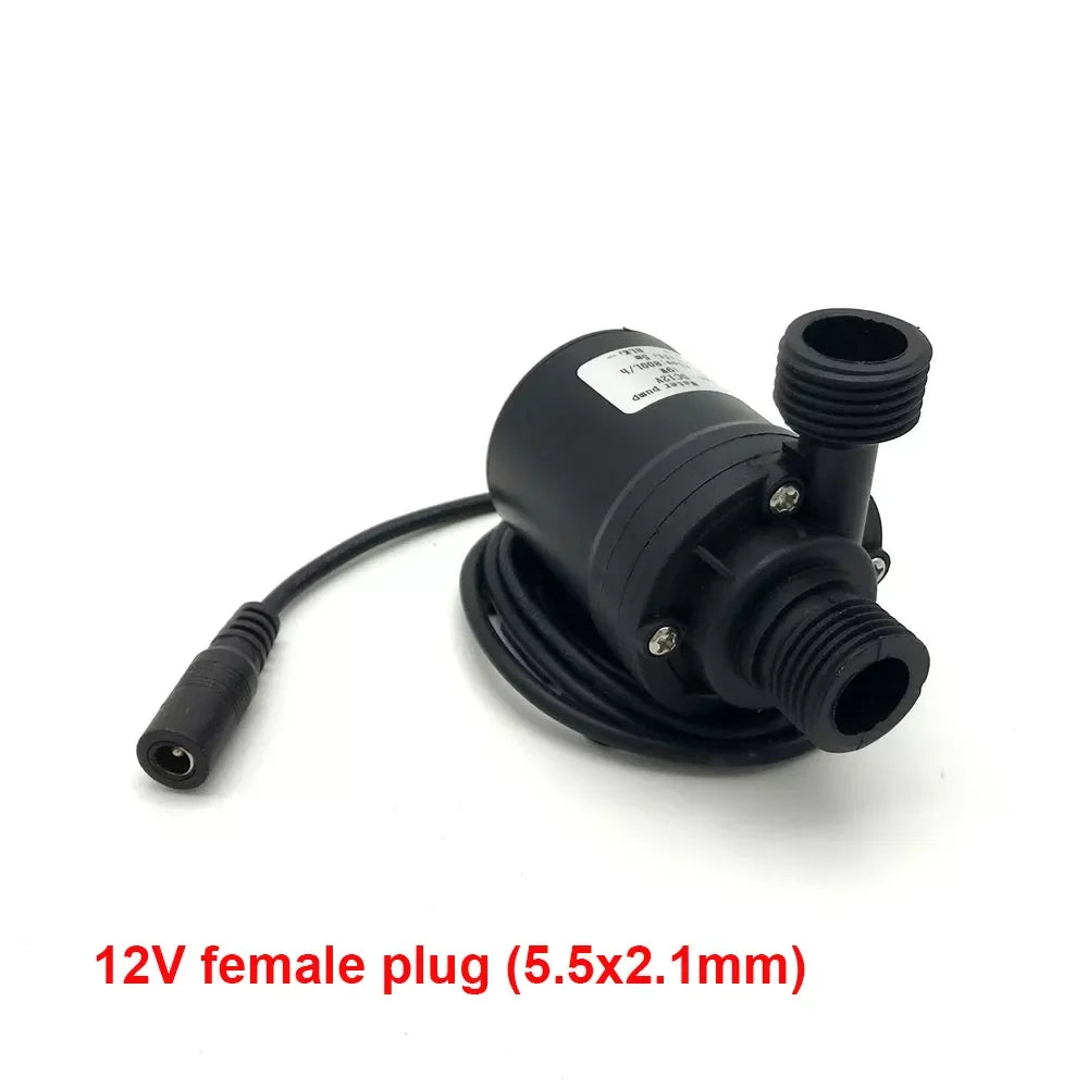 Bomba de Agua Sumergible Ultra Silenciosa 800L/H 5M DC 12V/24V Portátil Motor Brushless para Hogar, Sistemas de Refrigeración, Fuentes y Calentadores Mini