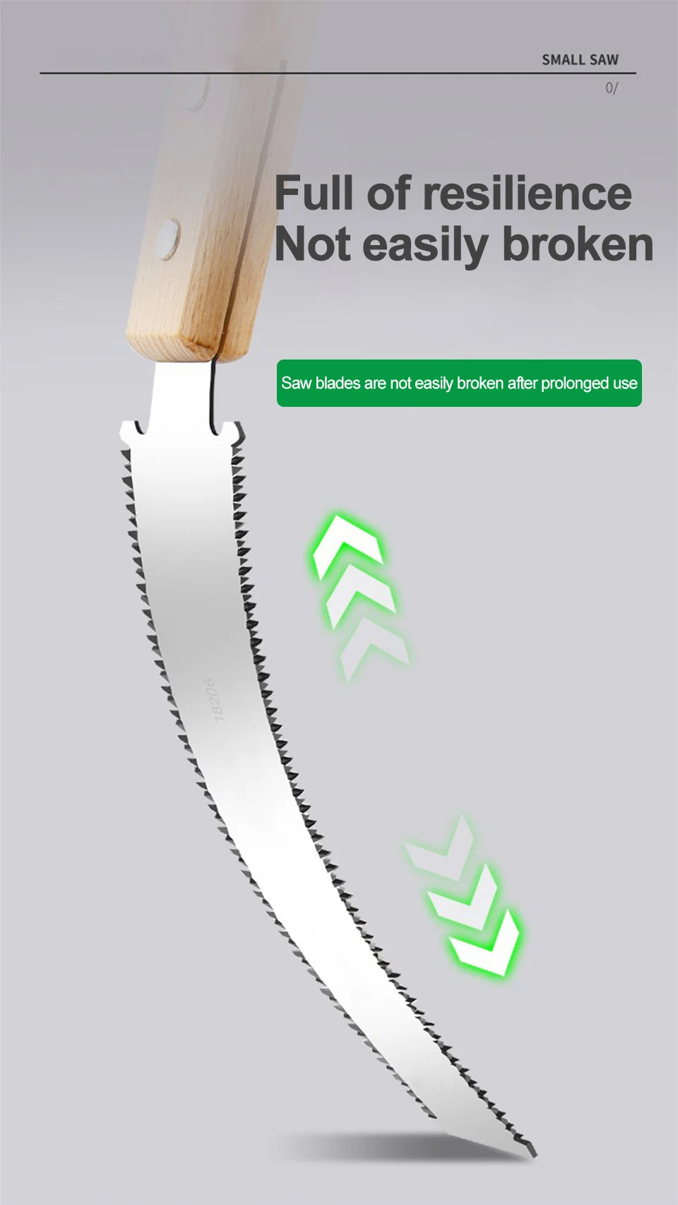 Sierra Manual Estilo Japonés con Mango de Madera Antideslizante - Sierra de Tiro de Corte al Ras Flexible para Carpintería