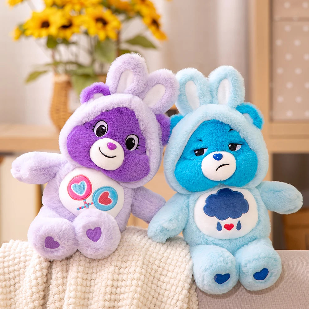 Peluches Care Bears Dibujos Animados Ositos Lindos Sombrero Conejo Niñas Niños Kawaii Peluches Muñecos Decoración Coche Hogar 30cm