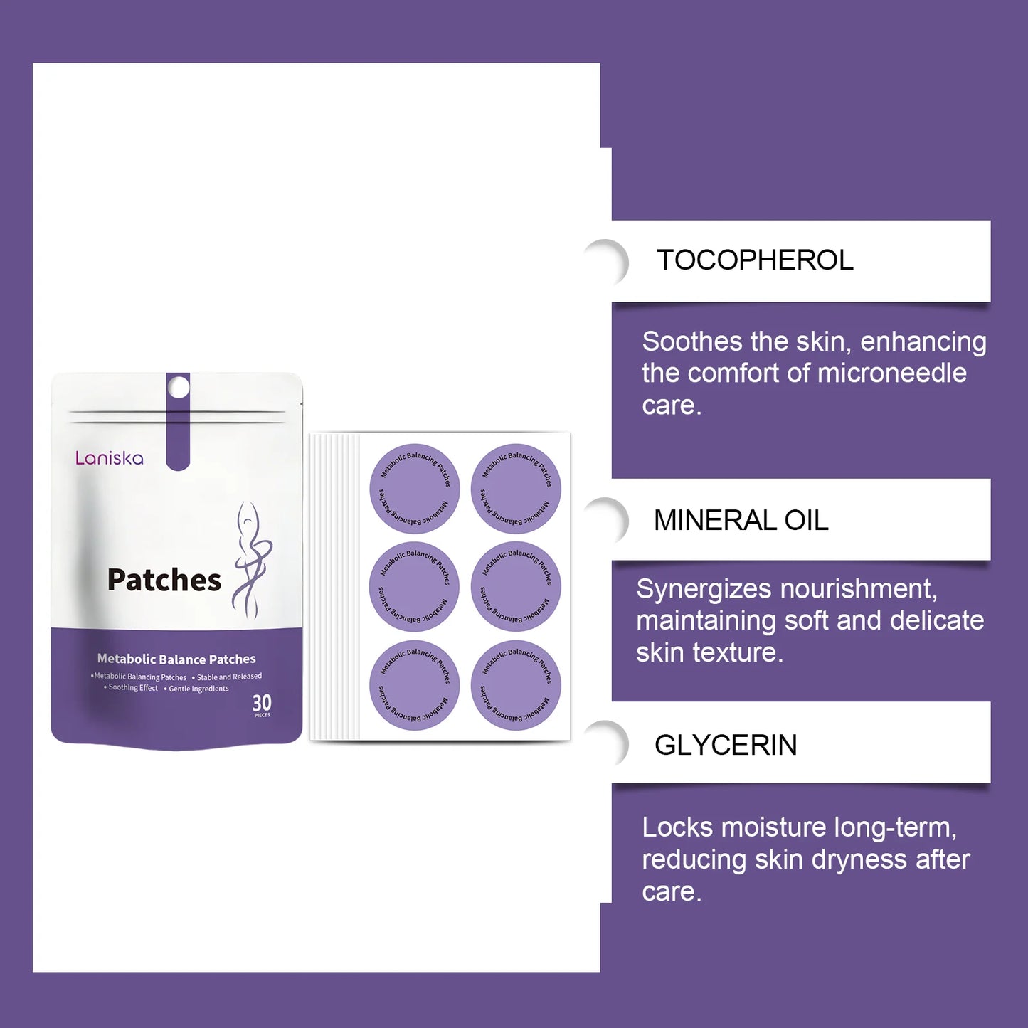 Parches Cuidado Corporal Ingredientes Suaves Cómodos Amigables Piel Uso Diario Gestión Corporal Portátiles Hidratantes Bienestar Unisex