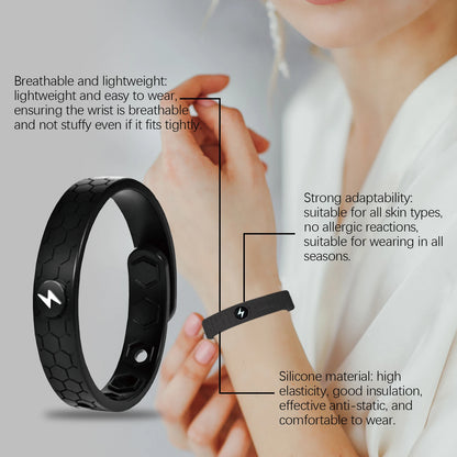 Pulsera Cuidado Corporal Alivio Suave Carga Física Ligera Portátil Estilosa Diaria Bienestar Relajante Unisex