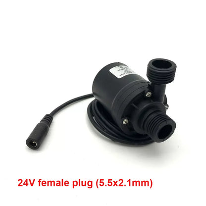 Bomba de Agua Sumergible Ultra Silenciosa 800L/H 5M DC 12V/24V Portátil Motor Brushless para Hogar, Sistemas de Refrigeración, Fuentes y Calentadores Mini