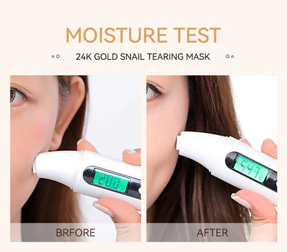 "Mascarilla Facial Peel-Off LAIKOU Oro 24K y Sakura: Antiarrugas, Aclarante y Quita Puntos Negros"