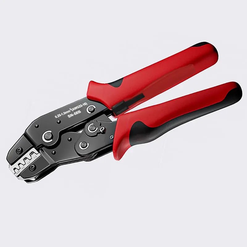 Kit Crimpeo Ratcheting Profesional SN-58B - Terminales Dupont JST Molex Barril Abierto + Pines TE EPC PCIe SATA | Alta Precisión & Durabilidad