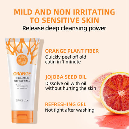 Gel Exfoliante Naranja Removedor Manchas Oscuras Iluminador 50g | Esfoliante Suave Reparador Blanqueador Hidratante Cuidado Coreano