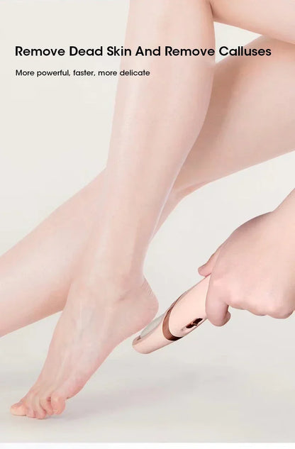 Lijadora Eléctrica USB para Piel Muerta Pedicure Automática | Molinillo Recargable para Pies con 2 Rodillos Intercambiables