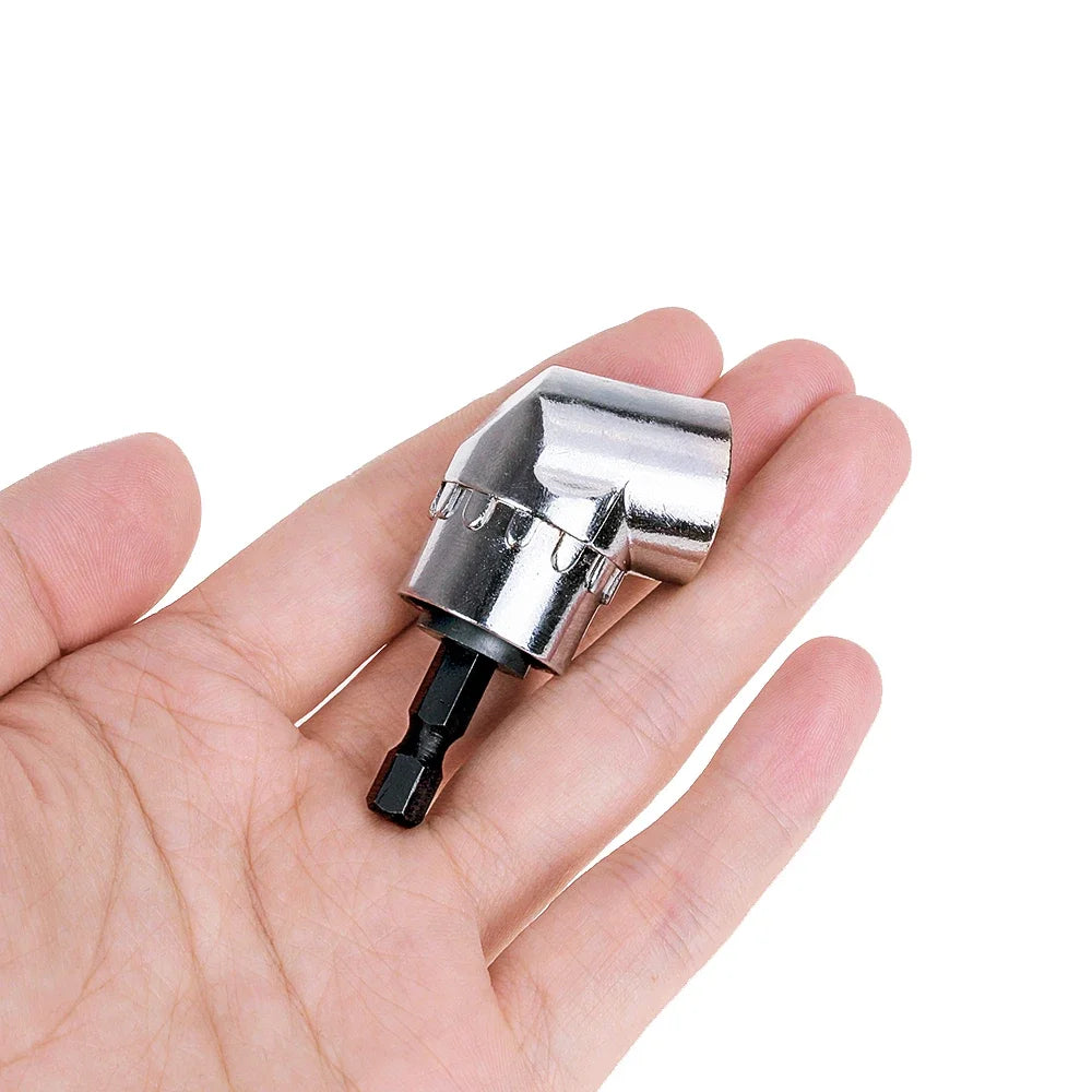 Juego de Destornilladores Magnéticos de Ángulo 105° con Adaptador, Bits Ajustables 1/4" - Herramienta para Tornillos Portátil y Precisa