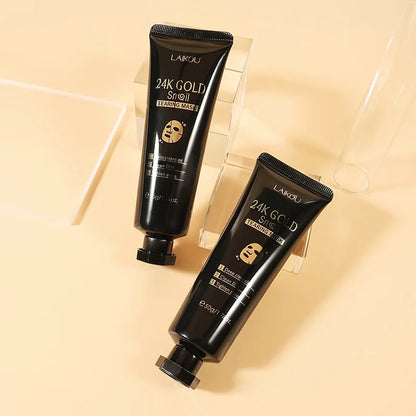 "Mascarilla Facial Peel-Off LAIKOU Oro 24K y Sakura: Antiarrugas, Aclarante y Quita Puntos Negros"