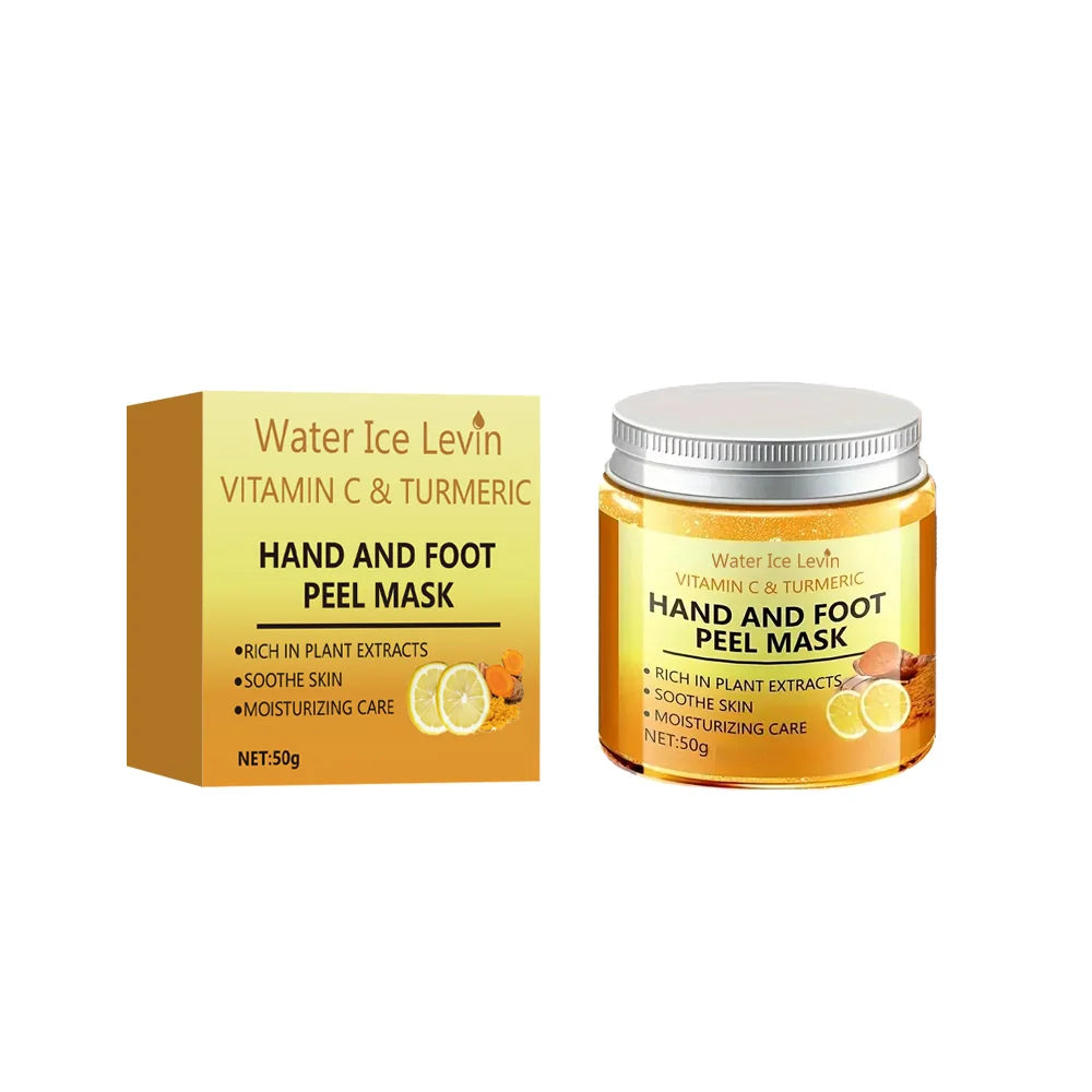 Máscara de Cera Vitamin C + Cúrcuma para Manos y Pies | Suaviza Piel, Limpieza Suave e Iluminación Radiante