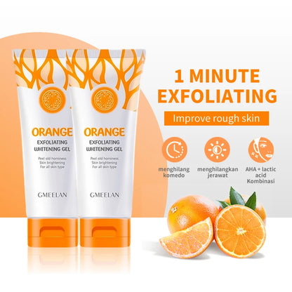 Gel Exfoliante Naranja Removedor Manchas Oscuras Iluminador 50g | Esfoliante Suave Reparador Blanqueador Hidratante Cuidado Coreano