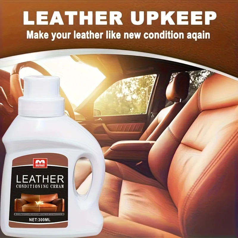 Crema Cuidado Reparación 300ml Profundo Asientos Auto Sofás Chaquetas Zapatos Ropa Brillo Protección Antidesvanecimiento Multiúso